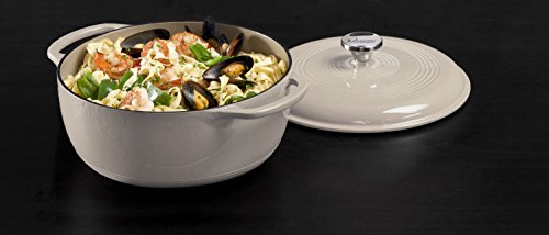 Lodge 6 Quart Enameled Cast Iron Dutch Oven with Lid, Indigo A835868