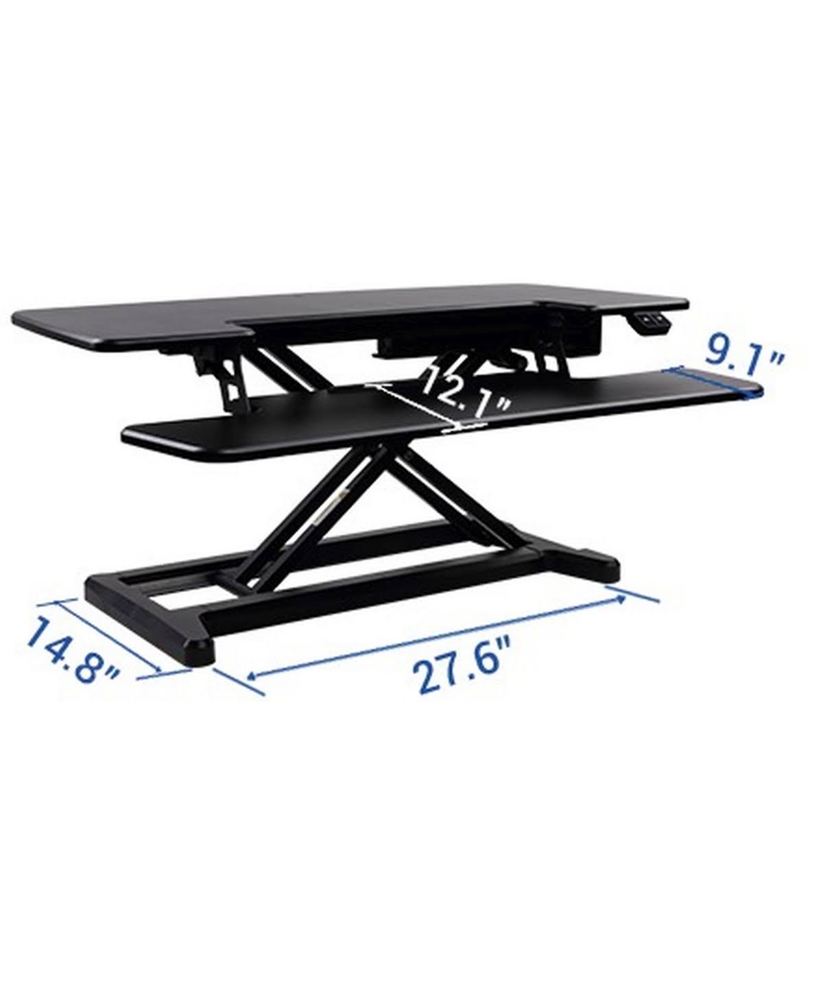 FlexiSpot AlcoveRiser EM7MB Standing Desk Converter, Electric Height Adjustable, Black U51939