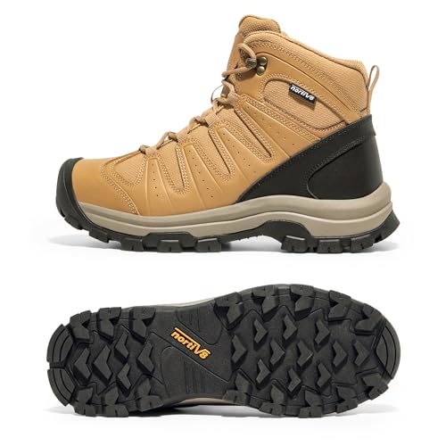 NORTIV 8 Men's Mid Hiking Boots Waterproof Outdoor Trekking Shoes C306805