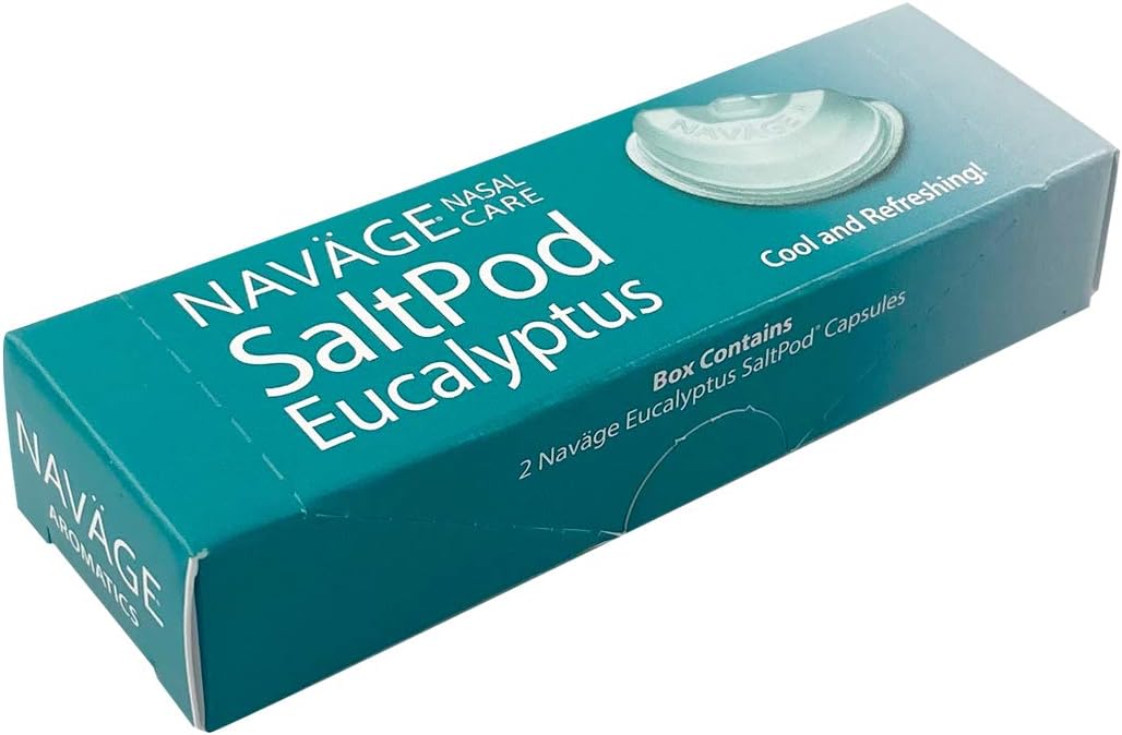 Navage Nasal Care Spa Bundle with 20 SaltPods, SaltPod Cube, and Eucalyptus 2-Pack N6741