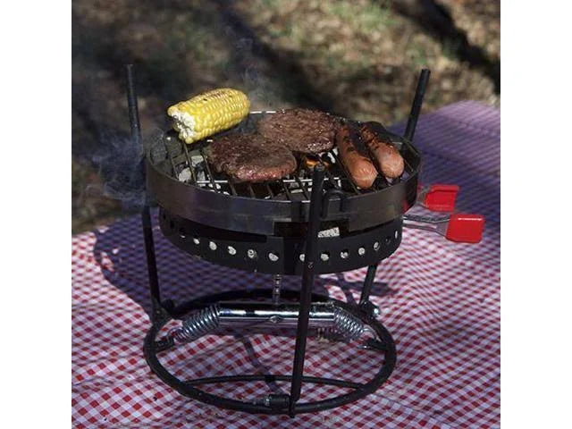 Campmaid 3-Piece Combo Grill Set Black W6683