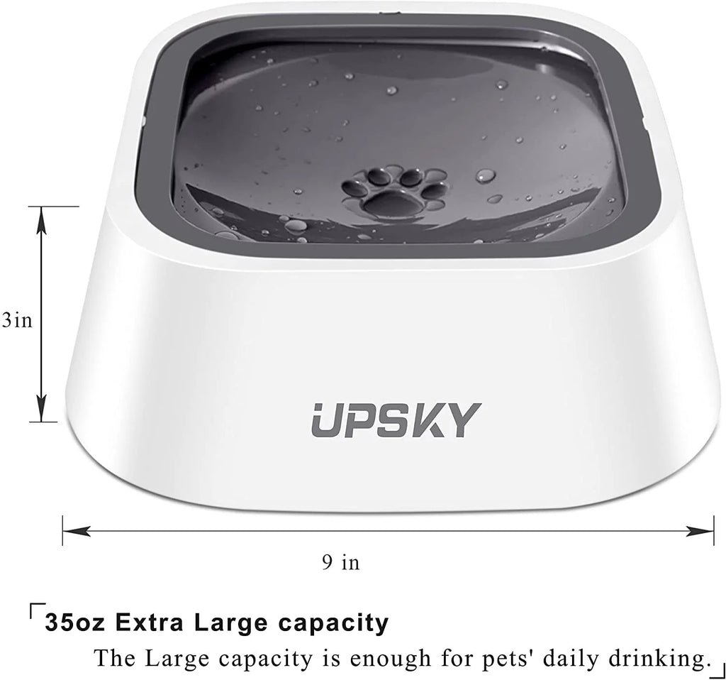 No Spill Dog Water Bowl 35oz for Dogs and Cats W468031