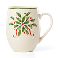 Lenox 18 Oz Stoneware Holiday Cocoa Mug, Red/Green D279