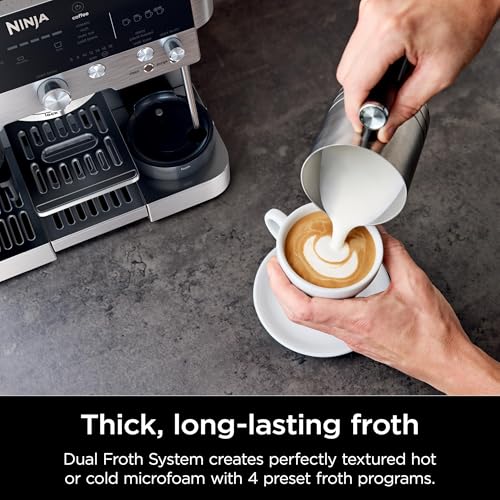 Ninja Luxe Café Premier Series Espresso Machine and Drip Coffee Maker, Stainless Steel T553