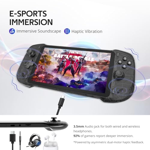 OnePro Cloud Handheld Portable Gaming Console for Xbox, GeForce NOW, PlayStation, PC - 7" 1080P Touchscreen, 64G U939025