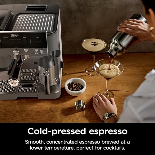Ninja Luxe Café Premier Series Espresso Machine and Drip Coffee Maker, Stainless Steel T553
