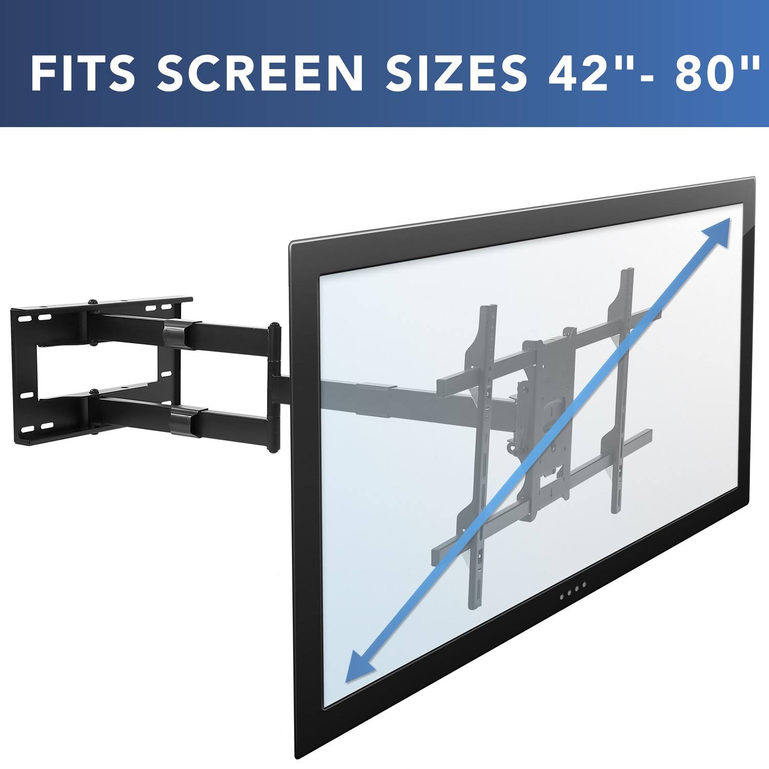 Mount-It! Extending Long Arm TV Mount for 42-70 Displays (MI-372) I480136