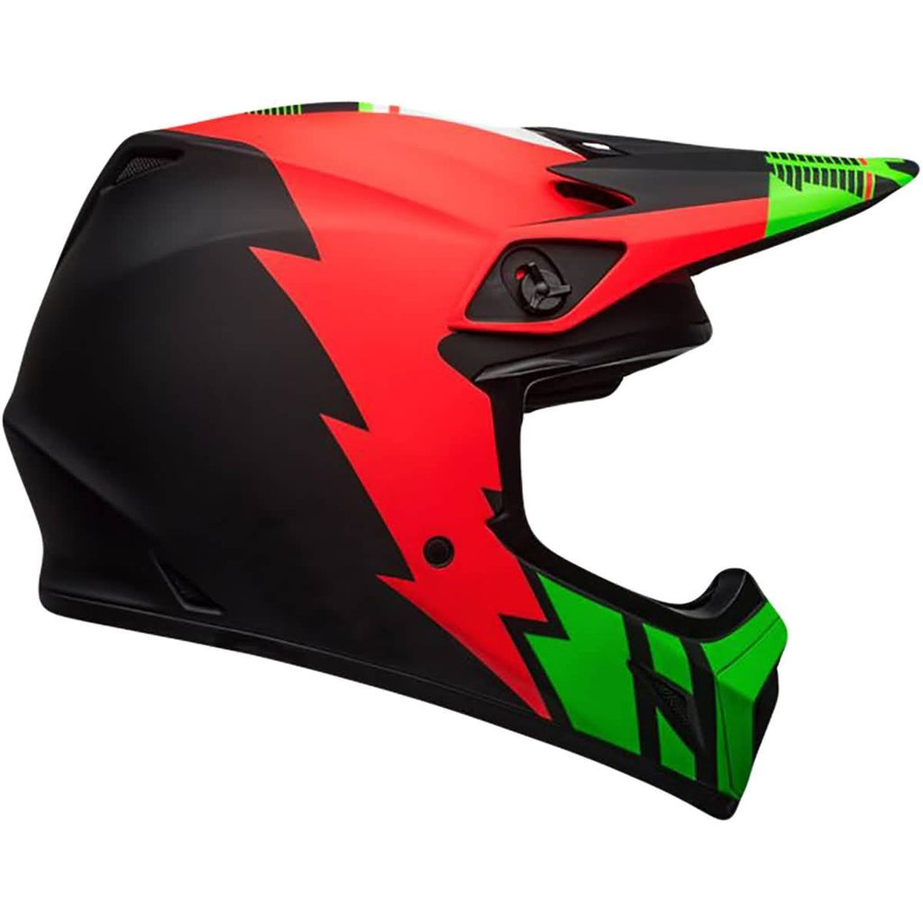Bell MX-9 MIPS Strike Helmet Infrared/Green/Black M Z9768