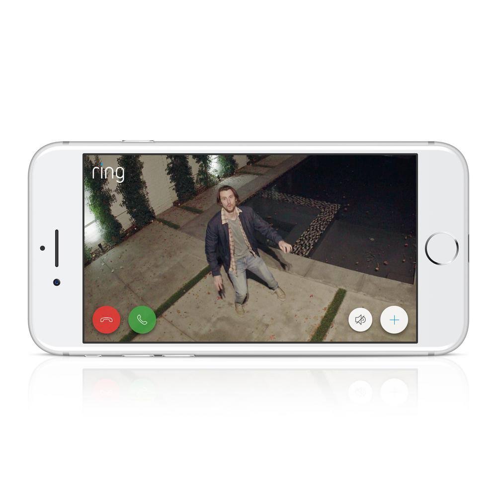 Ring Outdoor Wi-Fi Cam with Motion Floodlight, Black (2-Pack) P859865