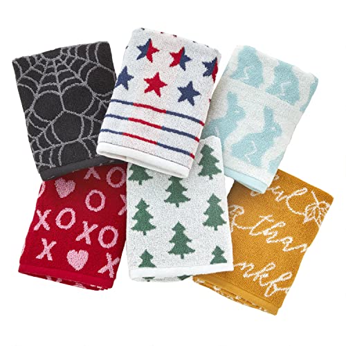 SKL Home by Saturday Knight Ltd. Holidays 6pc Hand Towel Gift Set P13231