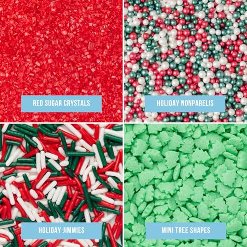 Sweets Indeed Christmas Sprinkles Mix 10.9 oz Holiday Blend O12924
