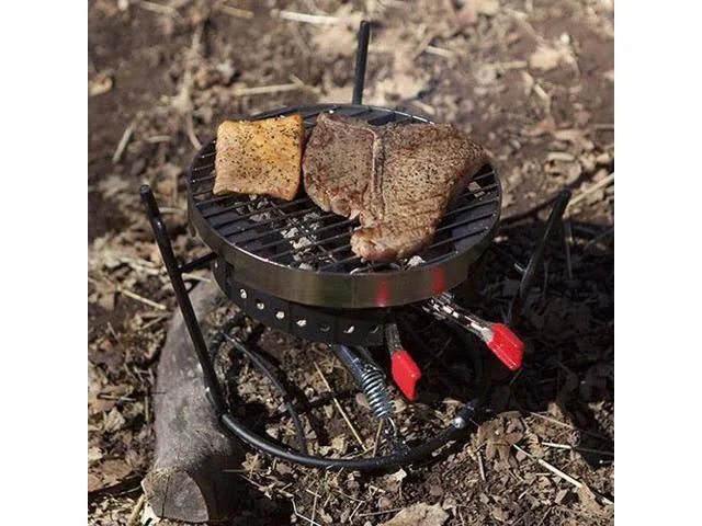 Campmaid 3-Piece Combo Grill Set Black W6683
