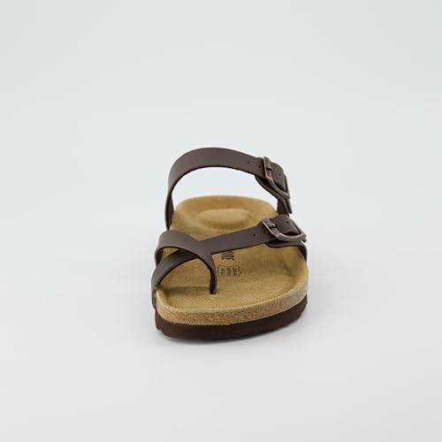 CUSHIONAIRE Women's Luna Cork Footbed Sandal I795