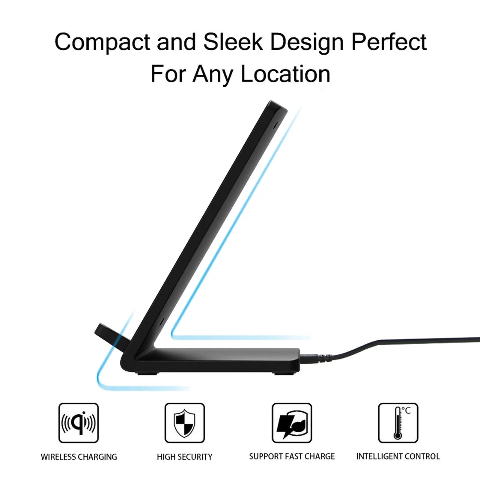 Wireless Charger for Samsung Galaxy S24/Ultra/Plus, 10W Fast Stand Detachable J8879