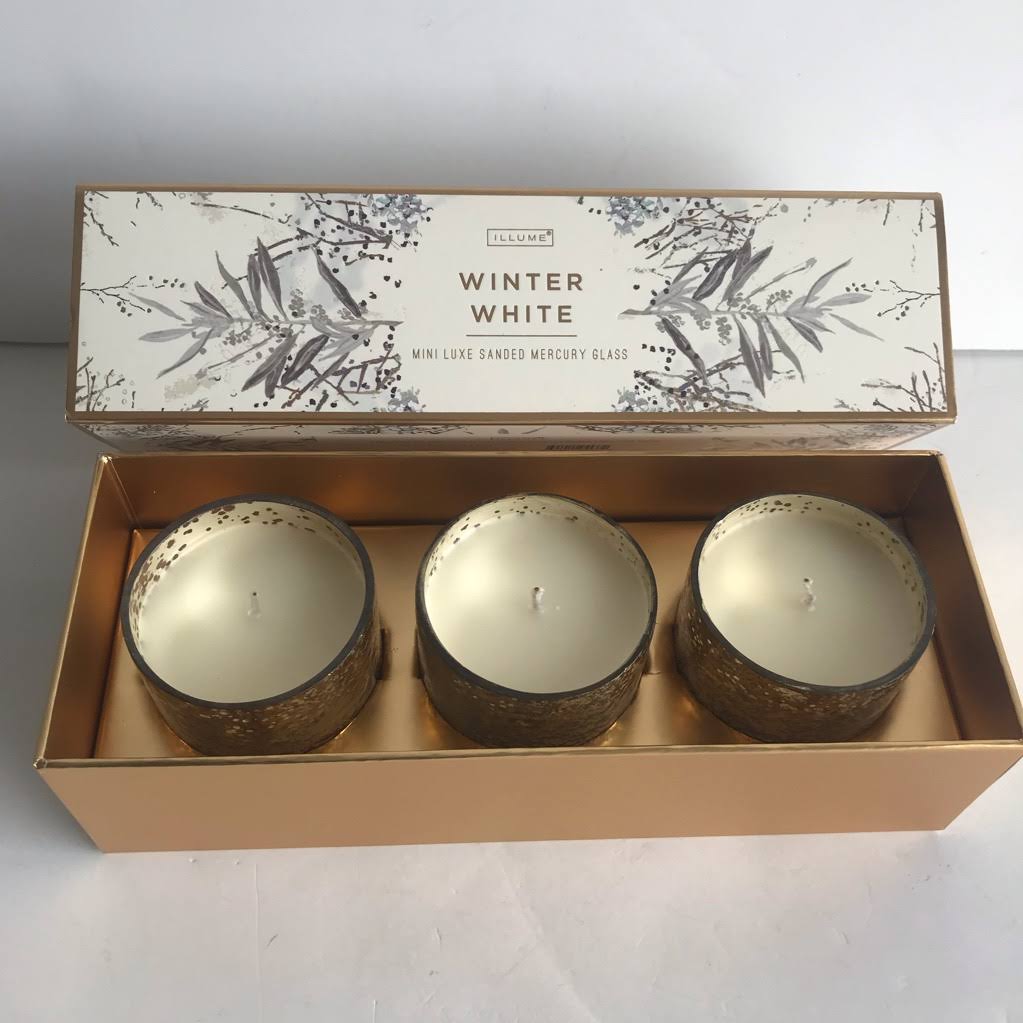 Illume Candle Mini Luxe Winter White 3 Pack O665104