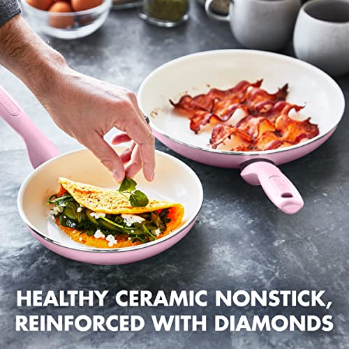 GreenPan Rio 16 Piece Cookware Set, Hard Anodized Ceramic Nonstick, Black C3064
