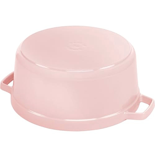 STAUB Cast Iron Dutch Oven 5.5-qt Round Cocotte, Black Matte P4487