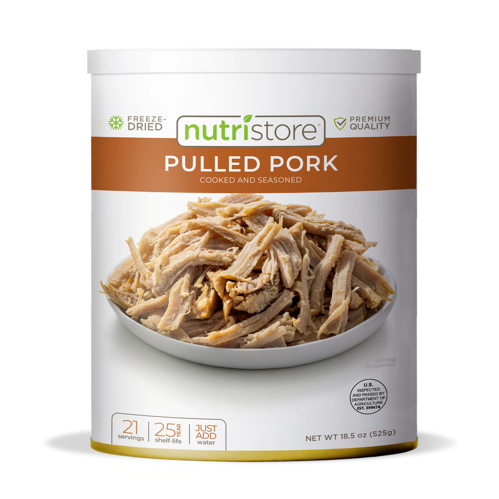 Nutristore Freeze-Dried Pulled Pork No. 10 Can
