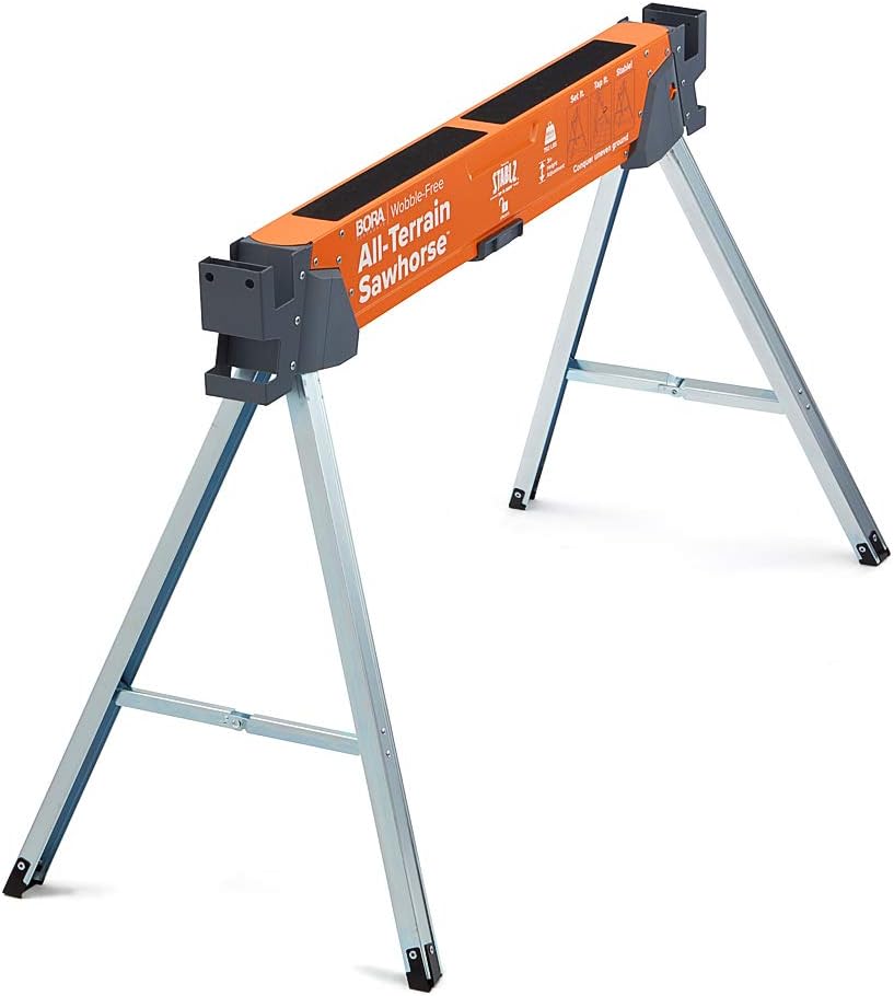 Bora Portamate All-Terrain Folding Sawhorse with Swivel Leg, PM-4520 S632