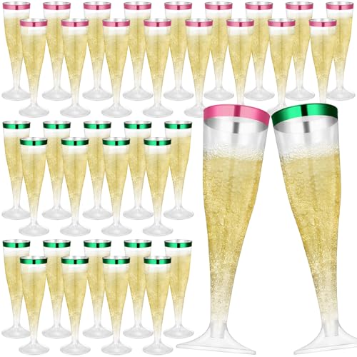 36 Pcs Plastic Champagne Flutes 4.5 oz Clear Toasting Glasses for Party V61372