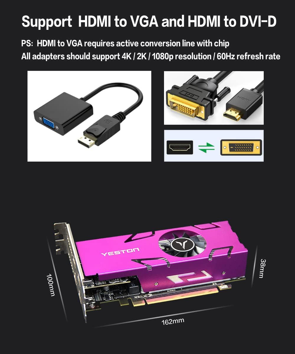Yeston Radeon RX 550 4GB GDDR5 Graphics Card N2795