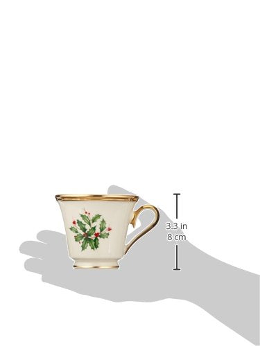 Lenox 18 Oz Stoneware Holiday Cocoa Mug, Red/Green D279