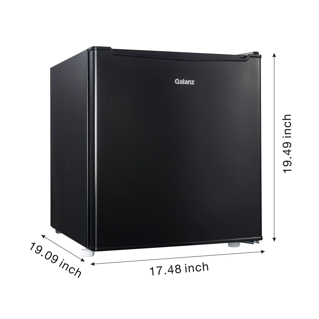 Galanz 1.7 Cu Ft Single Door Mini Fridge, Black X902