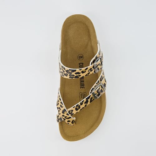 CUSHIONAIRE Women's Luna Cork Footbed Sandal I795