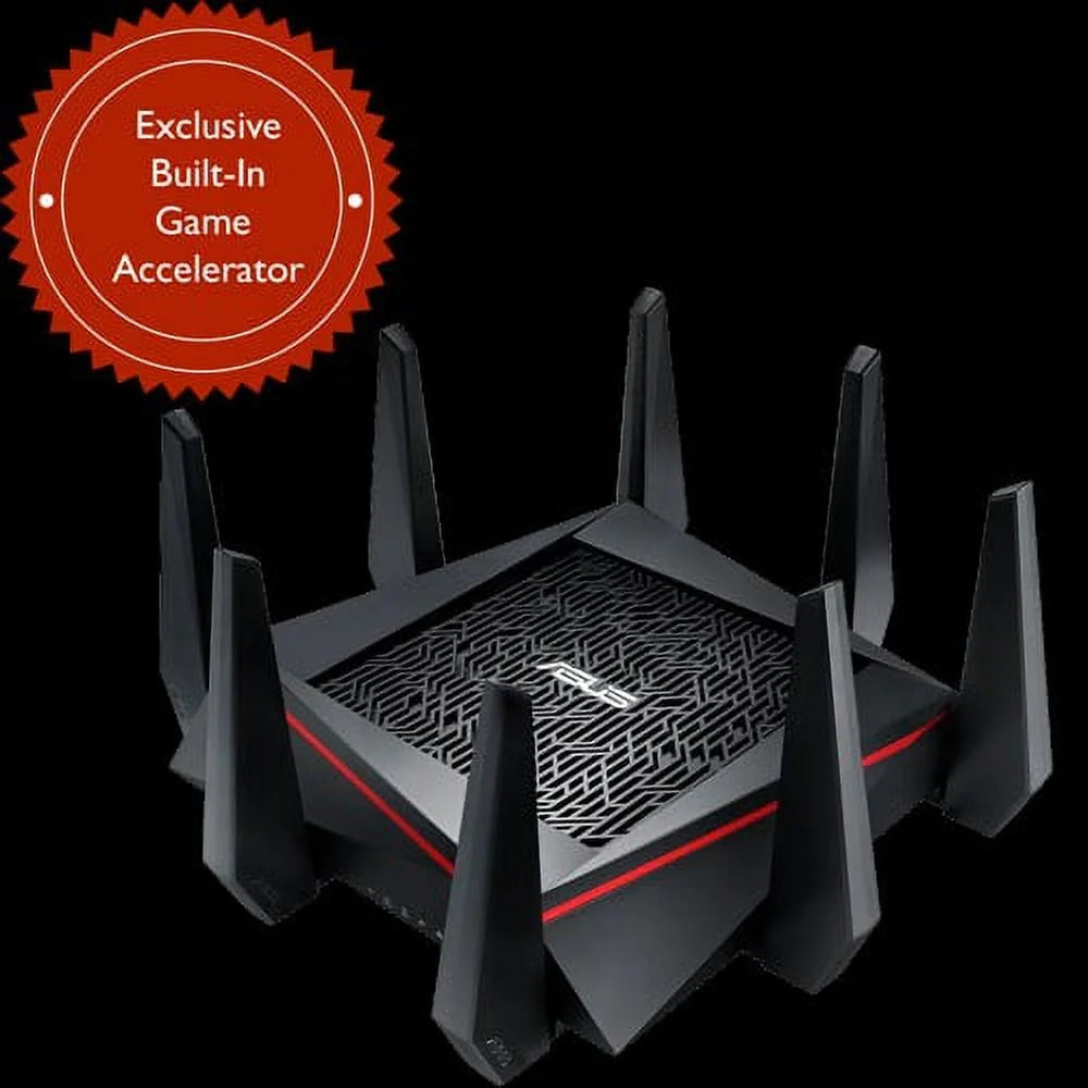 ASUS RT-AC5300 Wireless Router, Dual Band Wi-Fi 5, 4-Port Gigabit Switch Z1996