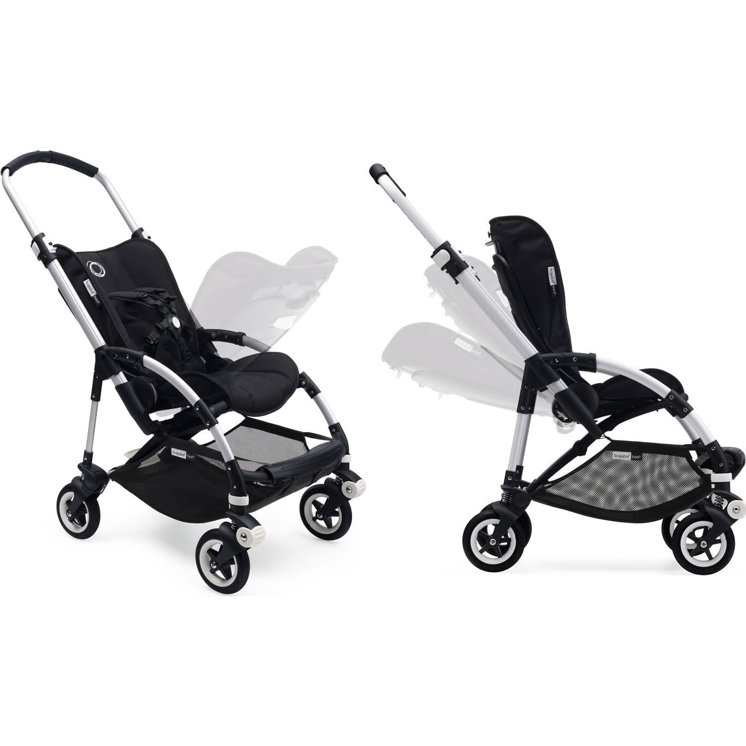 Bugaboo Bee5 Classic Complete Stroller - Aluminum/Dark Navy U388911
