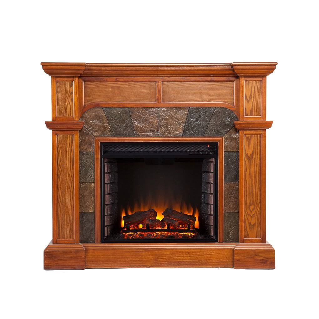 Southern Enterprises Cartwright Electric Fireplace Oak A923545