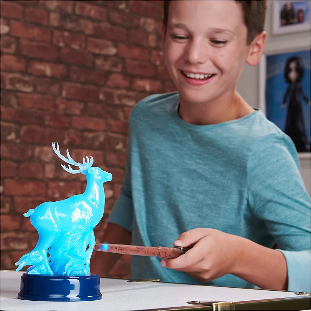 Harry Potter 13" Light-Up Patronus Wand Collectible Toy with Figure G7619