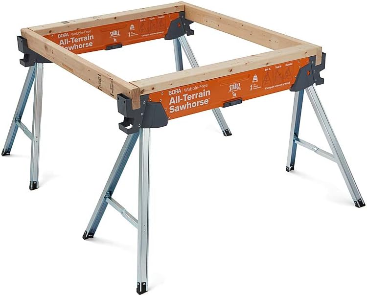 Bora Portamate All-Terrain Folding Sawhorse with Swivel Leg, PM-4520 S632