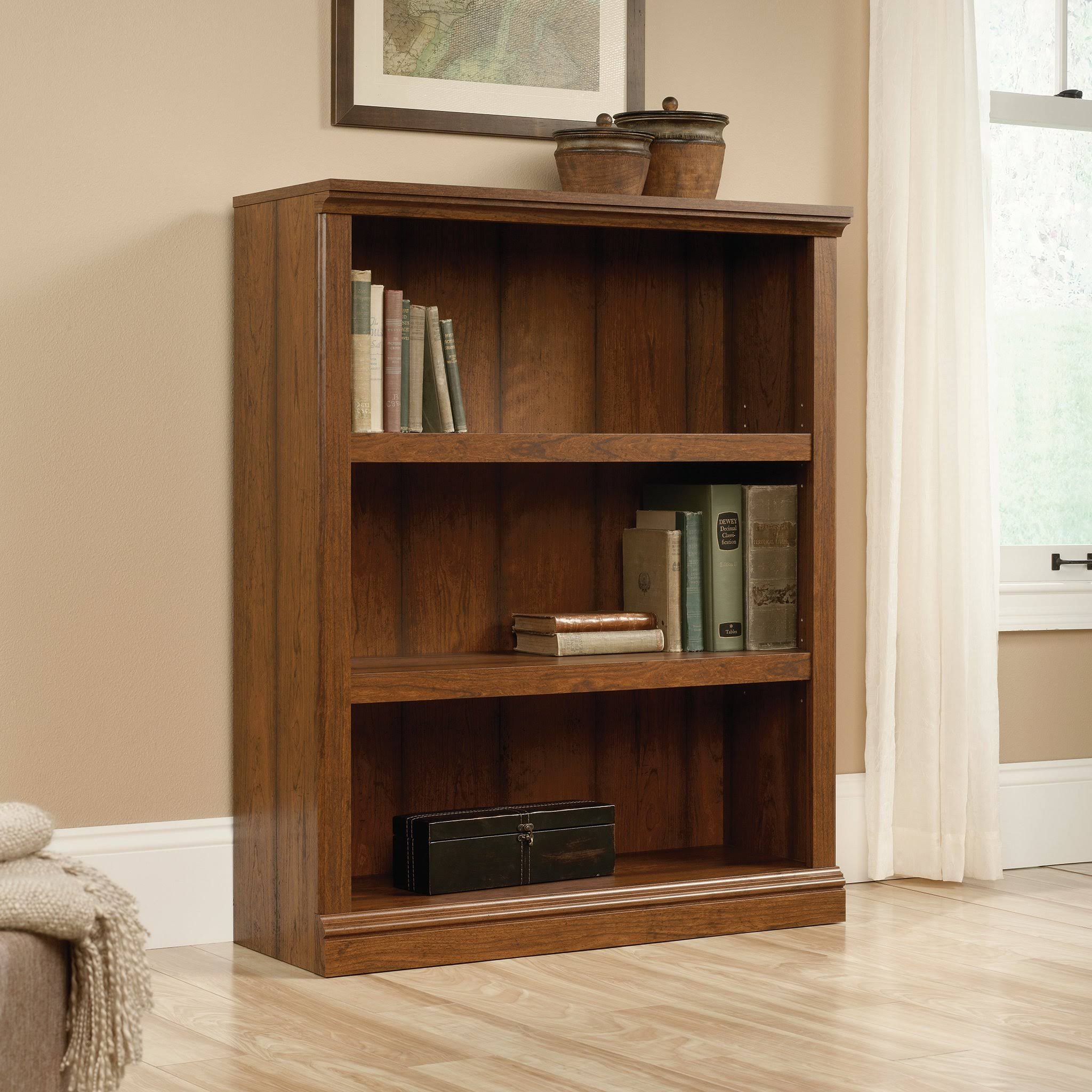 Sauder Select 3-Shelf Bookcase, Washington Cherry X179