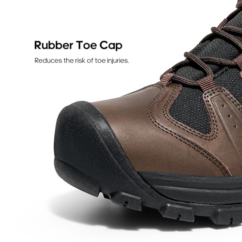 NORTIV 8 Men's Mid Hiking Boots Waterproof Outdoor Trekking Shoes C306805