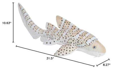 Wild Republic Zebra Shark Plush 30 Inches A564022