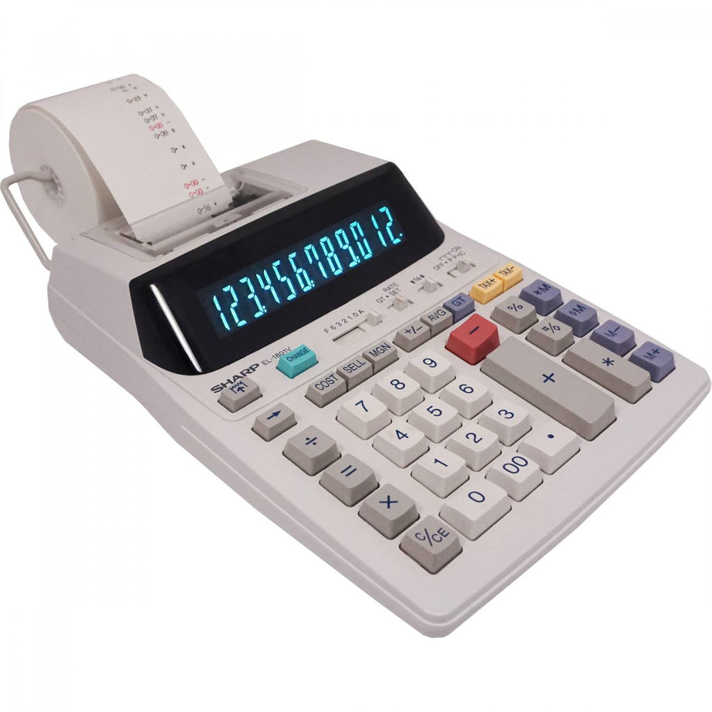 Sharp EL-1801V 12 Digit Printing Calculator D4881