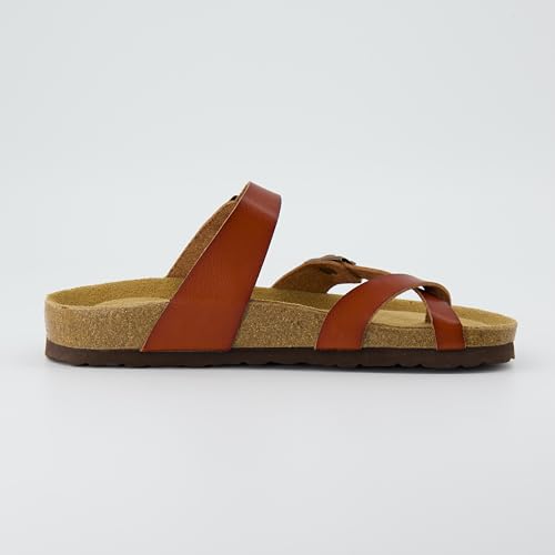CUSHIONAIRE Women's Luna Cork Footbed Sandal I795
