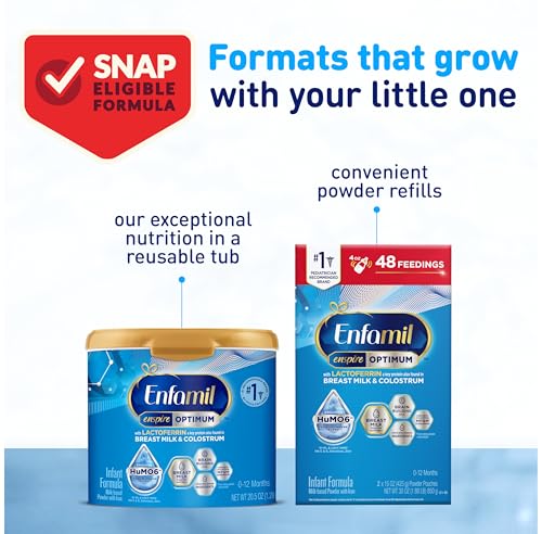Enfamil Optimum Baby Formula with DHA and Lactoferrin, 20.5 Oz V6439