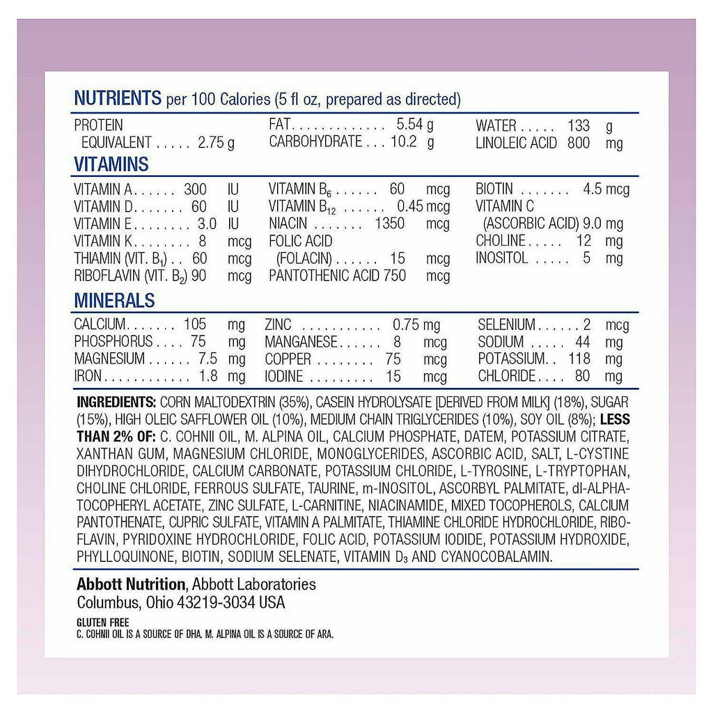 Similac Alimentum Hypoallergenic Baby Formula Powder, 4 Pack K929877