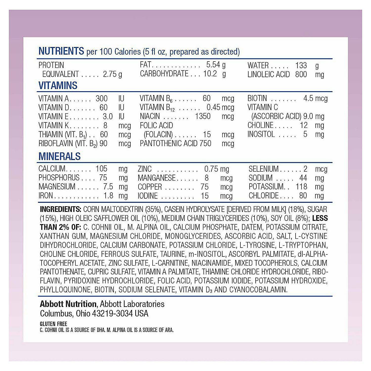 Similac Alimentum Hypoallergenic Baby Formula Powder, 4 Pack K929877