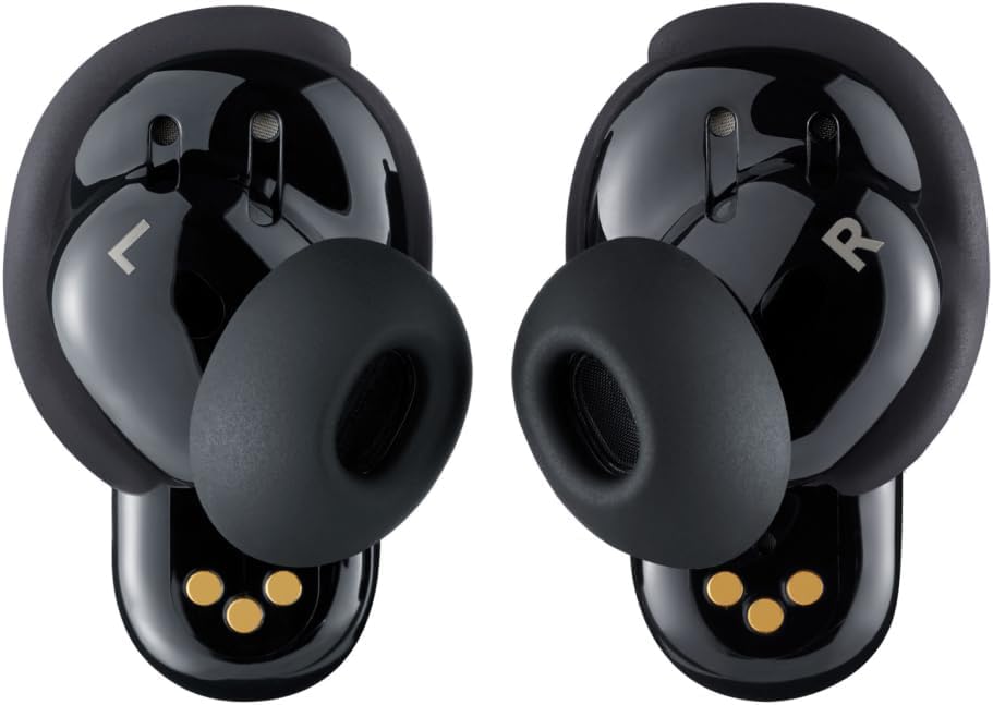 Bose QuietComfort Ultra Bluetooth Earbuds, Wireless with Spatial Audio and Active Noise Cancellation, Black R443808