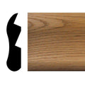 1-1/8 in. x 4-1/2 in. x 72 in. Oak Chicago Bar Rail MOULDING