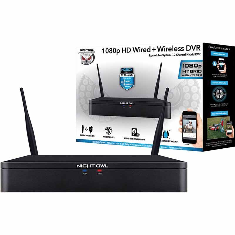 Night Owl 12 Channel 1080p HD Wired + Wireless DVR C21578