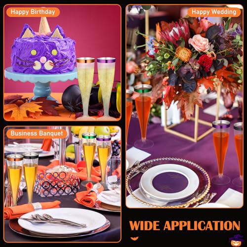 36 Pcs Plastic Champagne Flutes 4.5 oz Clear Toasting Glasses for Party V61372