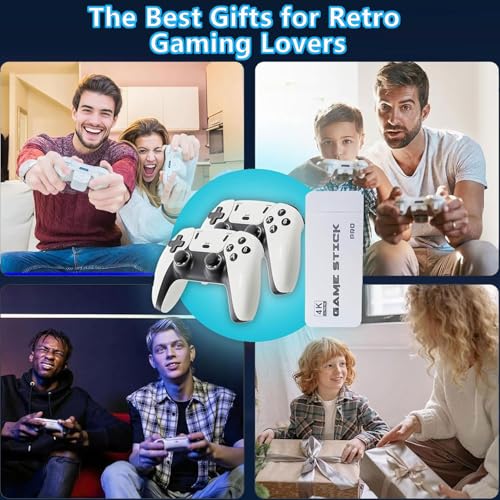 Retro Gaming Console with Dual Controllers, HDMI Output R4517
