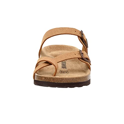 CUSHIONAIRE Women's Luna Cork Footbed Sandal I795
