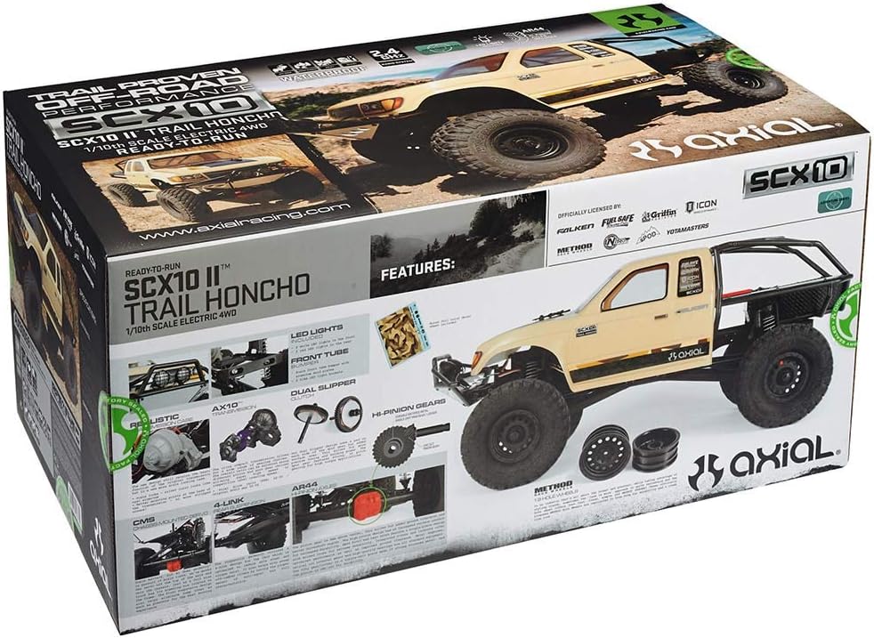 Axial SCX10 II Trail Honcho 4WD RC Rock Crawler 1/10 RTR (Tan) B68078