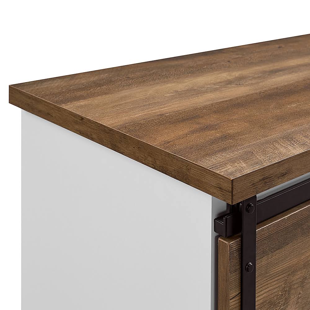 Walker Edison Rustic Farmhouse TV Stand for TVs Up to 64x22 Barnwood I494