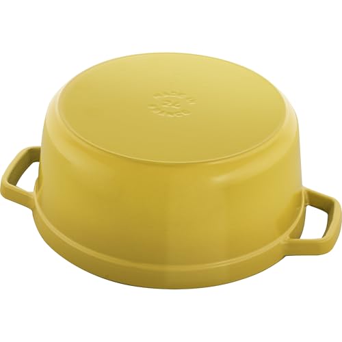 STAUB Cast Iron Dutch Oven 5.5-qt Round Cocotte, Black Matte P4487